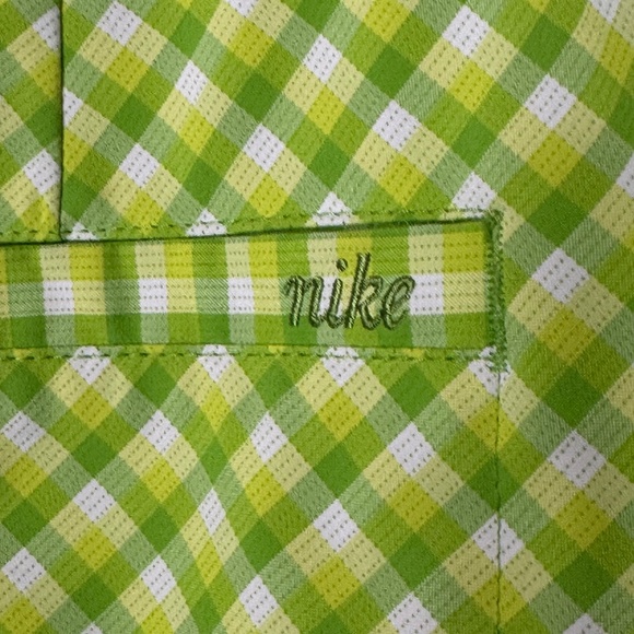 Nike Women's Nike Dry-Fit Plaid Neon Green Golf Skort Size 8 - Picture 12 of 14